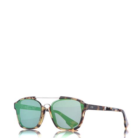 Dior Square Abstract Sunglasses, Green 